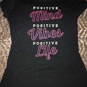 Black positive vibes Wound Up tee